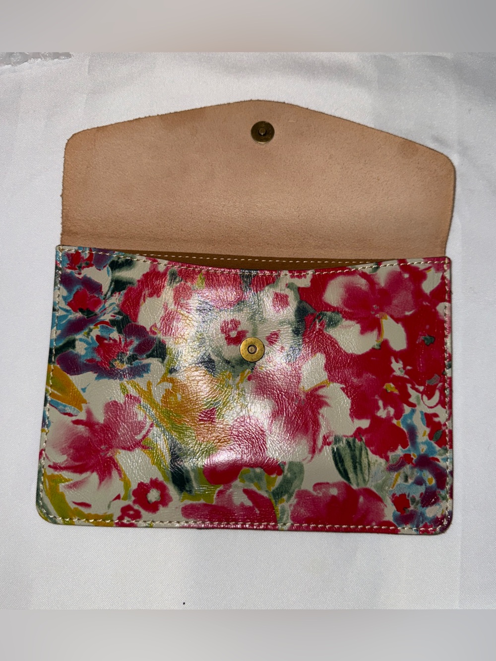 Patricia Nash Floral Envelope Clutch in Cream, Pink, Red, Green, Blue - Picture 2 of 7